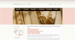 Desktop Screenshot of kaminholz-polen.de